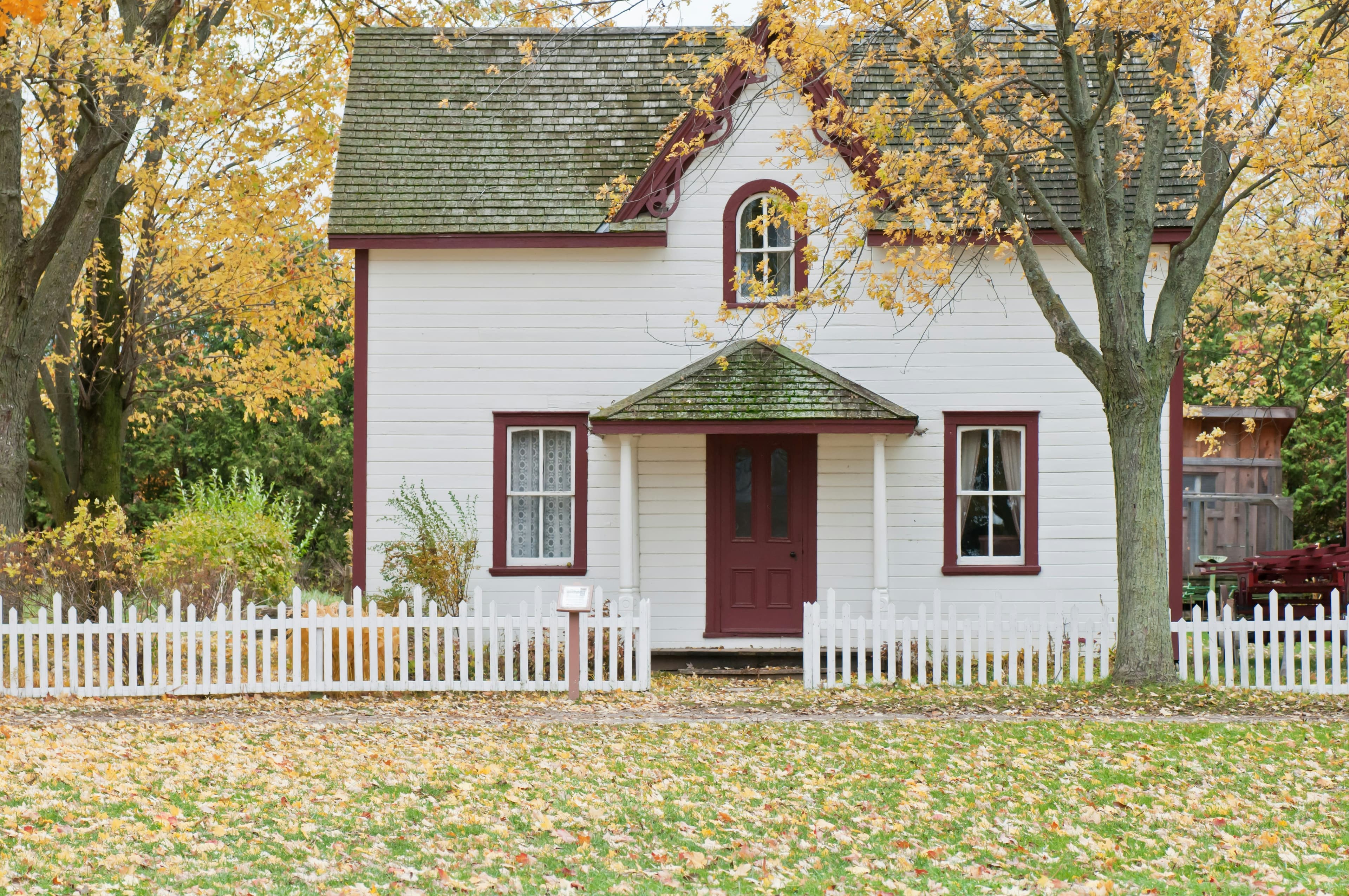 Front view of a suburban house